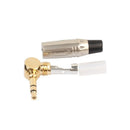 New zinc alloy L-shaped turn 3.5mm stereo headset welding plug R2C1