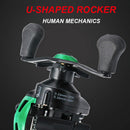 Left Hand Baitcasting Reels Lightweight Fishing Reels With 19+1 Bb 17.6 Lb