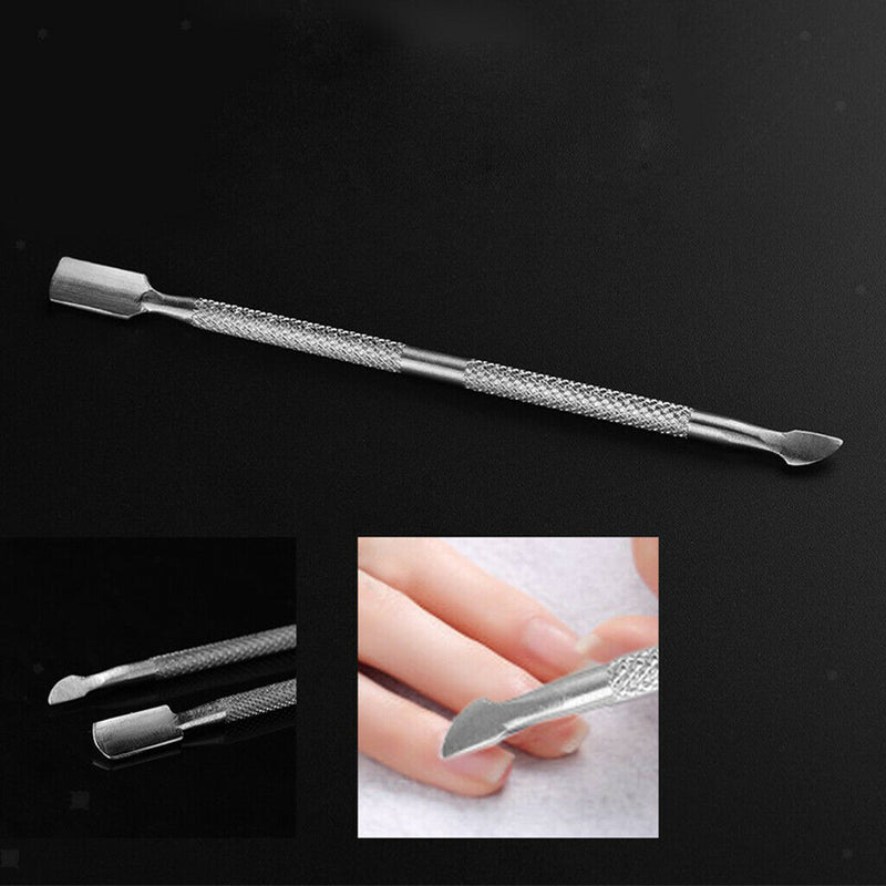 4Pcs Cuticle Pusher Nail Dead Hard Skin Callus Trimmer Remover Cleaner Set