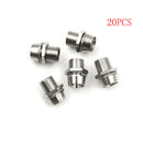 20pcs 5mm Round Chrome Metal LED Lamp Light Emitting Diode Bezel Holder Gw