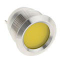 Car Motorcycle DC12V 19mm Dash Panel Indicator Light with Wrie Leads  Yellow