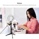 4.6 inch 3 Modes USB Dimmable LED Ring Vlog Video Lights + Desktop Tripod  IKF