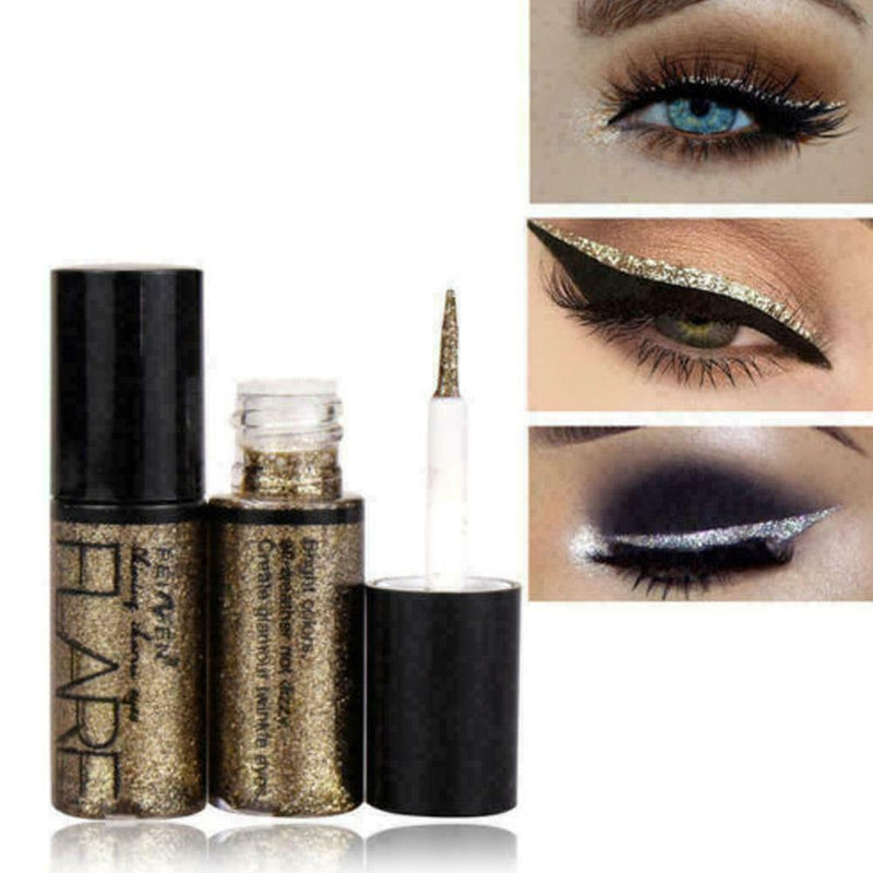 10pcs/set Glitter Eyeshadow Waterproof Liquid Eyeliner Lasting Waterproof L Z8Z5