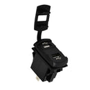 5V 4.2A Car Dual USB Charger Socket LED Voltmeter Adapter Power Outlet Green