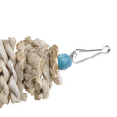 Parrot Bird Toys Chewing Bite Cage Hanging Bell Swing For Pet Birds Straw Toys