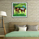 5D DIY Full Drill Diamond Painting Horse Cross Stitch Mosaic Kit Home Decor