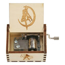 Retro Wood Manual Music Box White Beauty Girl Style Birthday Gift Ornament