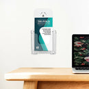 6 Pack Premium Trifold 4 Inches Wide Brochure Holder, Plastic Brochure Hold
