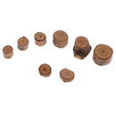 50 Pieces Natural Wood Round Log Slices Wooden Shape for Wood Crafts Woodworking