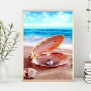 5D DIY Full Drill Diamond Painting Cross Stitch Kit (Sandy Beach-k522)