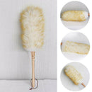 Modern Dust Sweeping Furniture Lambswool Duster Wood Handle Home Cleaning S