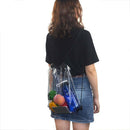 Clear Drawstring Bag Waterproof Stadium Drawstring Backpack G6D8