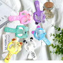 Manual Hand Press Animal Shape No Battery Mini Fan Kids Handheld PortableS Gw