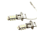 2 Pcs Fog Lights High Power Constant Current H3 Car LED Light White 28 Lamp