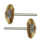 36Pcs Brass Steel Wire Brush Polishing Wheels Full Kit for Rotary Tool Drill Bit