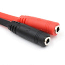 1PC 3.5 mm Earphone Headphone Splitter Cable Adapter Jack Male to Double Fem Hn