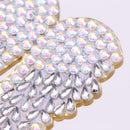 3pcs DIY Full Drill Diamond Brooch Wings Rhinestone Women Jacket Lapel Pins
