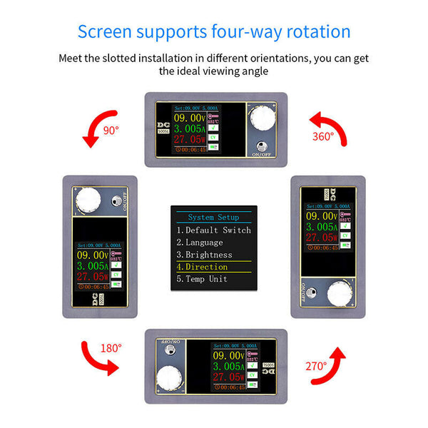 Digital Voltmeter Ammeter Programmable DP Power Supply module 50V 5AS Ew
