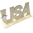 Wooden American Independence Day DIY English Alphabet Home Decoration Craft