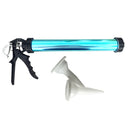 2X(Stainless Steel Shell Glass Glue Tool Adhesive Sealant Tool Caulking Too