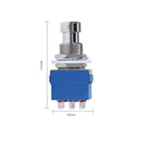 Guitar Effects Pedal Stomp Foot Metal Switch True Bypass Accessory (Blue)
