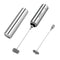 Milk Frother, Handheld Foam Maker, Portable Drink Mixer with 2 Whisk Head a V2V9