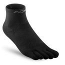 Nylon Women Men Sports Ankle Sock Running Hiking Camping Short Toe Sock Black