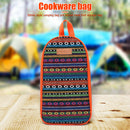 Outdoor Camping Cookware Bag Portable Picnic Kitchen Utensils Storage Bags
