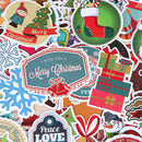100Pcs Christmas theme lovely DIY scrapbook suitcase laptop guitar car stickerME