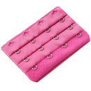 2 Pcs Ladies 3 x 4 Hook Bra Extenders Strap Extention - Purple U4M1