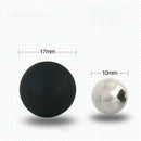 Black massage ball spiky trigger point relief muscle pain stress peanut ball MO