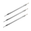 3x FM Radio Universal Antenna, 22inch Length 7 Section Telescopic Stainless