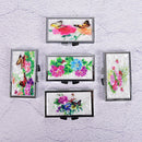 Rectangle Portable Metal Pill Box Medicine Tablet Storage  Vitamin Container FT