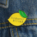 Cute Lemon Corsage Enamel Brooch Pin Badge Shirt Lapel Collar Fruit Pin  JewelM&