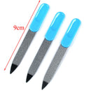 2Pcs Dual sided stainless steel metal nail art file manicure pedicure tool OZ