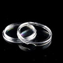 23mm 100pcs Applied Clear Round Cases Coin Storage Capsules Holder Plastic AT3C