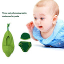 3pcs Cute Fashion Newborn Baby Photography Props Handmade Crochet Outfits