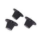 Replacement 3 Pieces Plastic Guitar Bass Amplifier Volume Tone Control Knobs