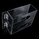 2PCS Acrylic Double Capacity Facemask Dispenser Case Organizer with Cover