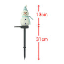 LED Solar Snowman Spike Light In-Ground Garden Lawn Path Lamp (D Blue) A