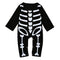 One Piece Skeleton Halloween Costume Bodysuit Baby Boys Girls Play Romper 80