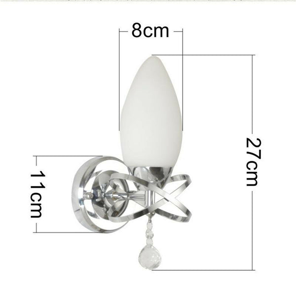 House Wall Lamps E27 Premium Lampshade Entryway Bedside Wall Sconces Decor
