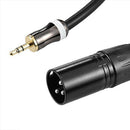 2m XLR 6.6 Feet Jack 3.5mm Cable for Jack of Audio Cable for Mixer Mixer PC