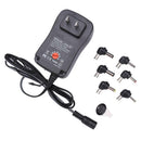 3-12V Adjustable Power Adapter 30W DC Plug-in Charger w/ USB Port (US Plug)