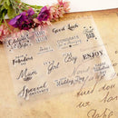 DIY Clear Transparent Stamps Silicone Letters Cards Album Decoration Seals