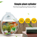 Plant Vase Tank Aquarium J9VV Clear Fish Wall Hanging Pot Acrylic Flower Cover