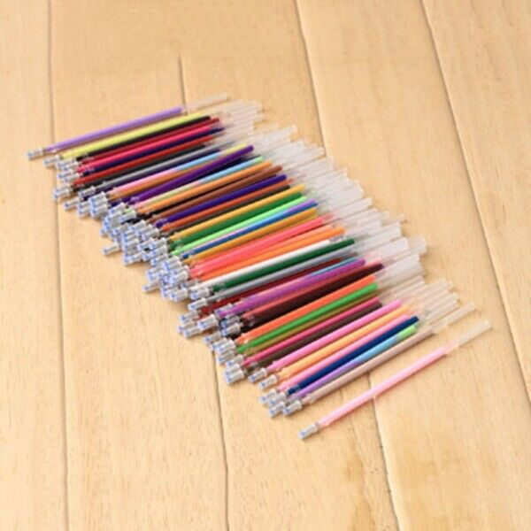 100 Pcs/pack New Colors Gel Ink Pen refills graffiti school office supplies P1I9