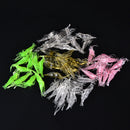 10pcs 4.8cm Shrimp Soft Prawn Tackle Bait Saltwater Bass Fishing Lure  Hook  Jâ„–[