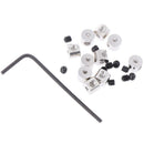 12pcs 7mm length brass pin keepers Locking Pin Backs Savers holder Allen Wrenc!c