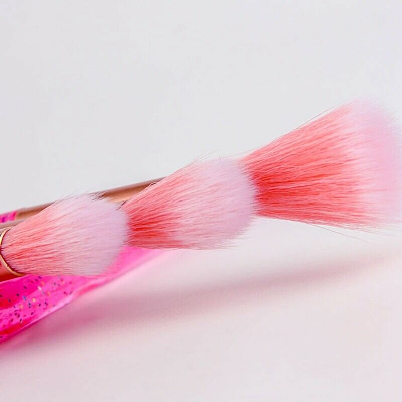 10Pcs Diamond Handle Makeup Brushes Set Crystal Spiral Handle Foundation Bl J6Z9